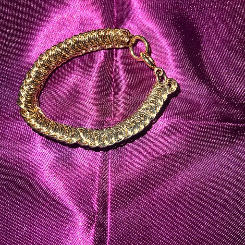 Gold plated rope bracelet